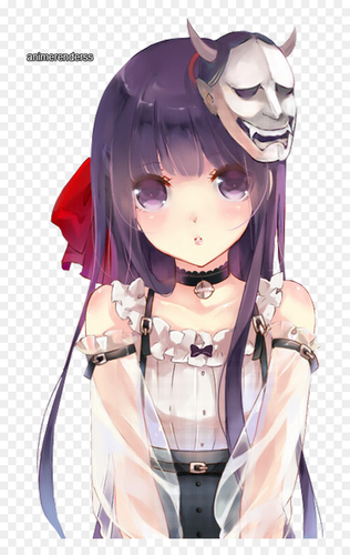 264 2645833 anime manga girl cute kawaii purple hair japanese