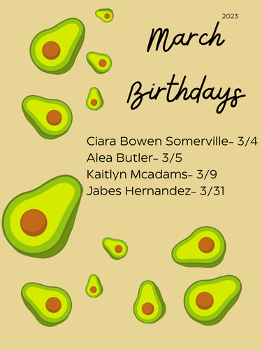 Light Khaki Playful Avocado September 2023 Calendar Poster.png