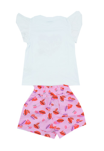 pinko up kids completo shorts tshirt kiss bimba b.jpg