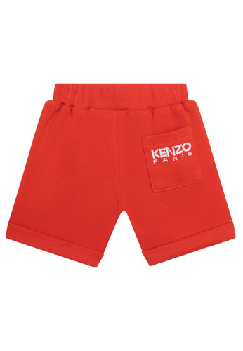 kenzo kids bermuda in felpa arancio bambino b.jpg