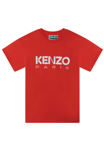 kenzo kids t shirt in cotone arancio bambino a.jpg