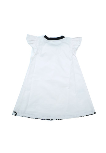 pinko up kids abito cotone bianco logato bimba a.jpg