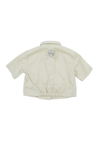 pinko up kids camicia beige manica corta ragazza b.jpg