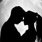 desktop wallpaper 720x1280 couple silhouettes moon love love 720x1280 thumbnail