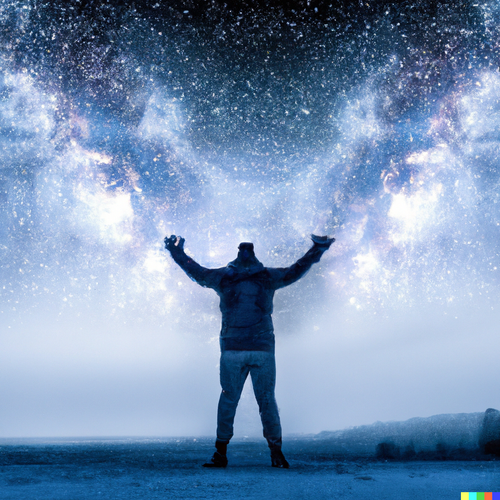 DALL·E 2022 12 23 23.34.10 A man in despair calls out to the night sky.png