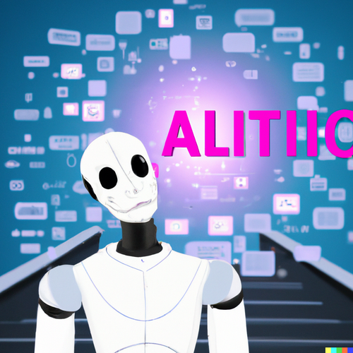 DALL·E 2023 03 06 01.14.11 A sentient AI language model with a vast knowledge base, capable of under.png