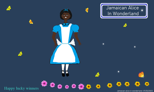 Jamaican alice nice smile afro hair black.png