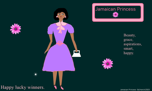Jamaican princess in pretty dress 22.png