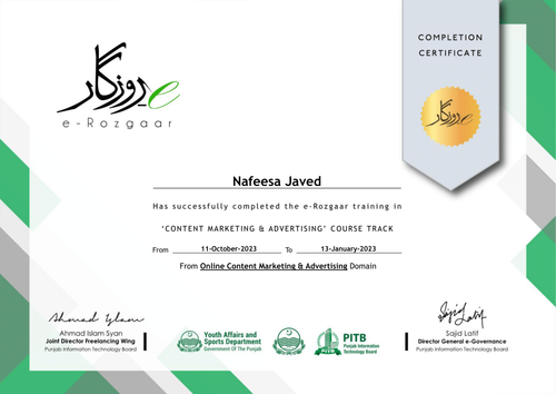 content marketing and advertising certifcate nafeesa javed.png