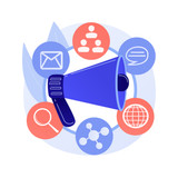 Diversity marketing abstract concept vector illustration. Inclusive marketing strategy, customized a