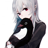 anime girl cute white hair