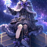 anime girl stars 720x1280 10030
