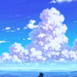 anime scenery sitting 4k hs 720x1280