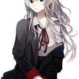 cute anime girl confident original