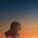 desktop wallpaper 720x1280 girl relaxed in sunset outdoor anime anime girl sky phone