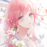 beautiful anime girl face portrait pink hair anime 49020