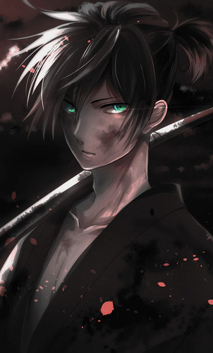 desktop wallpaper warrior yato noragami dark anime.jpg