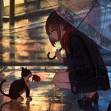 girl kitten flower 141058 168x300