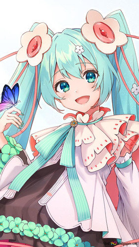 happy anime girl with long green hair green eyes and awesome outfit wallpaper 720x1280 96548 184.jpg