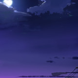 power lines moon anime quite night 4k pb 720x1280