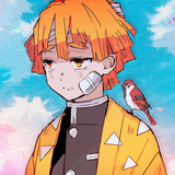 kimetsu no yaiba zenitsu agatsuma anime boy 4k a3 720x1280