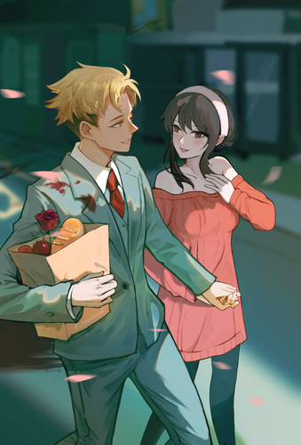 loid forger shopping yor forger romance spy x family anime couple anime 49751.jpg