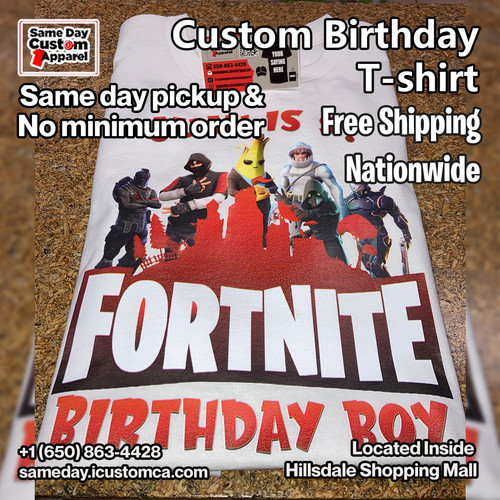 Buy Customized Birthday T Shirts from Same Day Custom Apparel.jpg