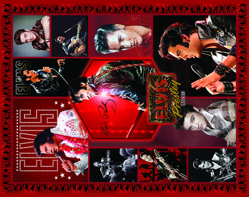 Elvis Presley 1935 1977 Fleece Blanket.jpg