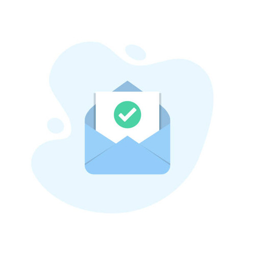 Open envelope with check document icon in excellent flat design. Vector illustration eps10.jpg