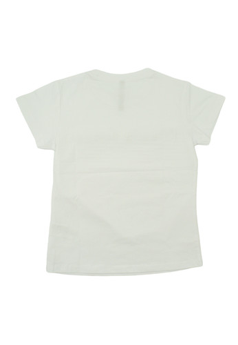manila grace kids t shirt manica corta bianca logo perle bambina b.jpg