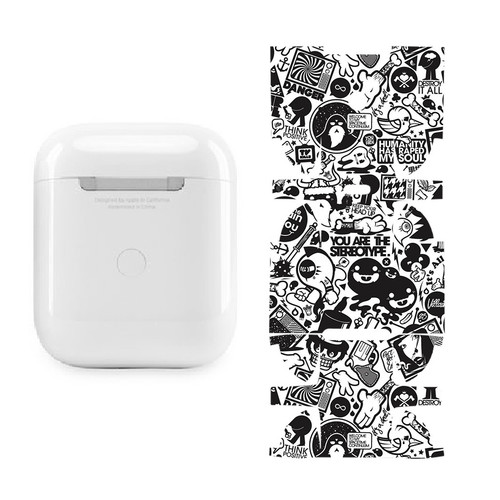 Airpods 2 B&WGraffiti