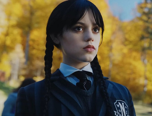 Jenna Ortega as Wednesday Addams