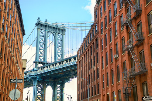 manhattan bridge at brooklyn street 2021 08 26 16 02 33 utc