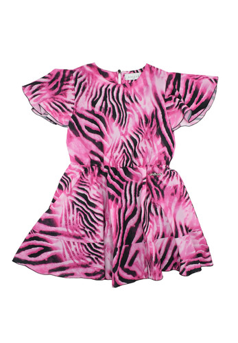 gaelle paris kids vestito zebrato fucsia bambina 2023 a.jpg