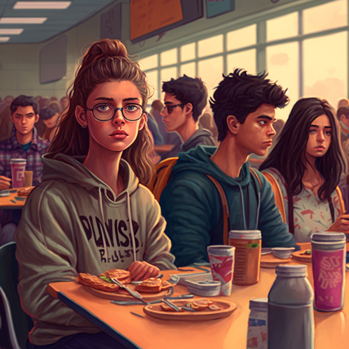 teddyburp POV of teens in a highschool lunch area highly detail fd102bc0 8ca6 4b6e 8a96 da8861272d87.png