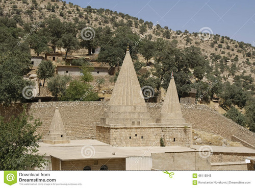 yezidi temple lalish kurdistan holy village situated north iraq iraqi 68115545.jpg