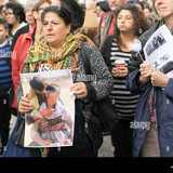 yazidi demonstrating in bielefeld against islamistic is milicias murdering E726HP