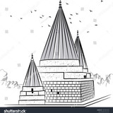 stock vector lalish temple located in sheikhan district in nineveh governorate about km northwest of