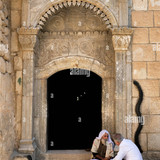 entrance to lalish yezidi temple holiest shrine of the yezidis at lalish northern iraq kurdistan PPK