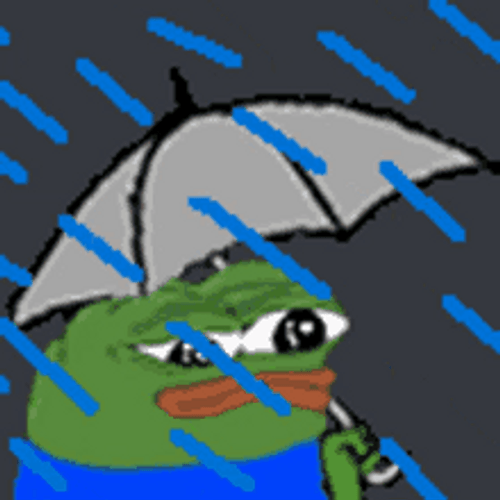 pepe the frog meme umbrella rain 2jc0ag7ech8i4mmg