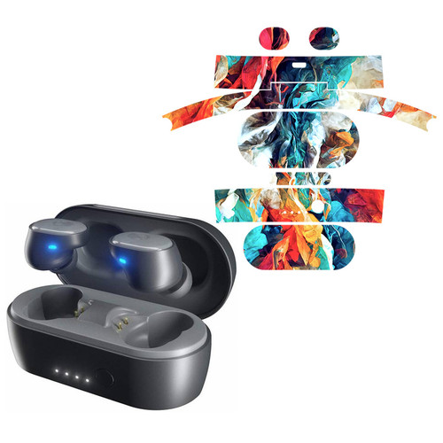 Skullcandy Sesh Truly Wireless earbuds AbstractFlames