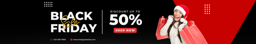 Black Modern Black Friday Sale Billboard Web Ad.png
