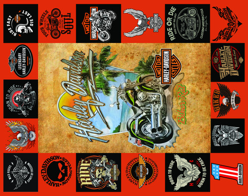 arley Davidson Motor All Season Fleece Blanket.jpg