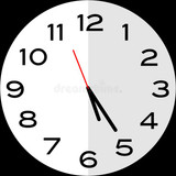 minutes past o clock analog icon twenty five design use illustration flat 231129930