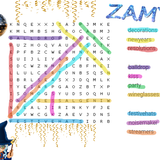 AryaChastain New Years 2023 Word Search