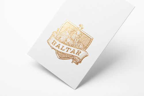 Metallic Foil Logo Baltar