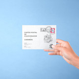 Holding Hand Postal Card Mockup