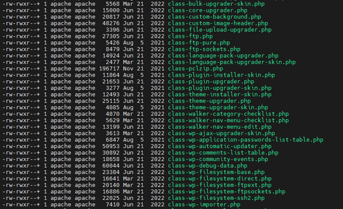 class wp filesystem direct.php permissions