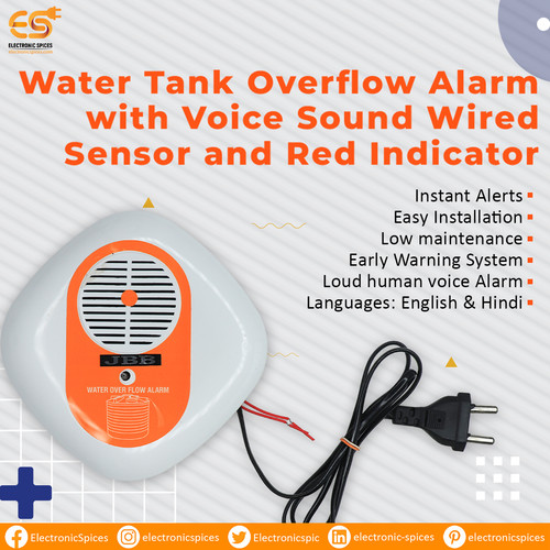 Water Tank Overflow Alarm with Voice Sound Wired Sensor and Red.jpg