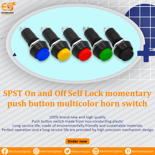 SPST On and Off Self Lock momentary push button multicolor horn.jpg